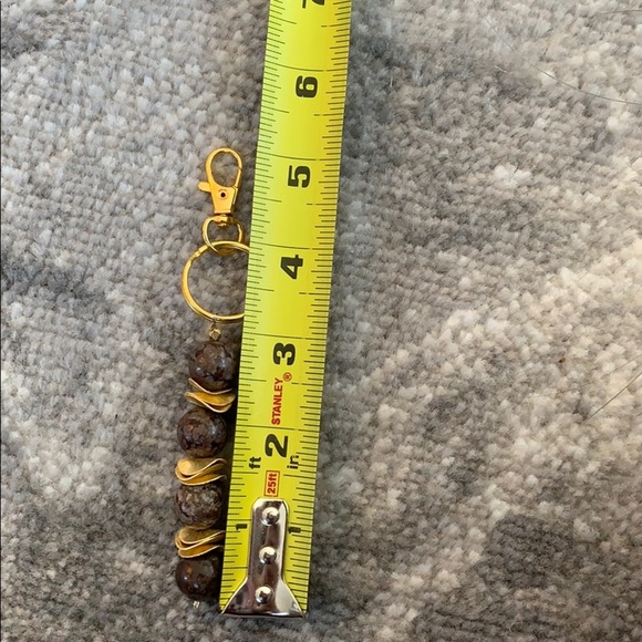 💕HP💕Brown agate beaded keychain - Picture 6 of 7